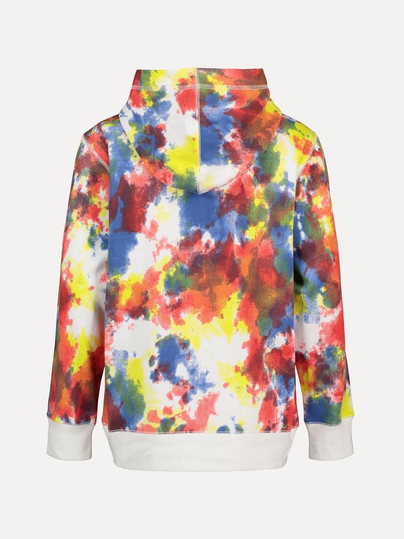 Fiú Tommy Hilfiger Big Tie-Dye Hoodies Színes | HU 2101KOR